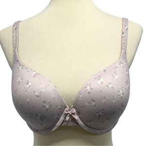 Victoria’s Secret Floral Lavender Lightly Padded Underwire Bra Women’s 32DDD